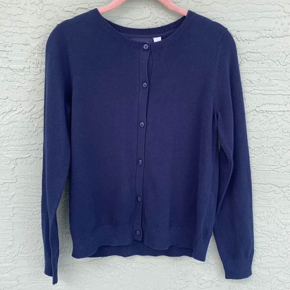 The Children’s Place Sz 16 (XXL) NWT Blue Sweater Cardigan